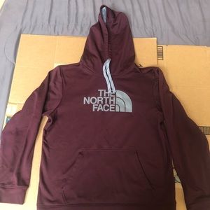 Large Maroon North Face Sweatshirt